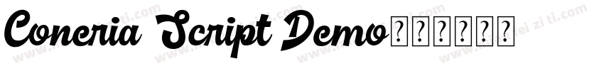 Coneria Script Demo字体转换